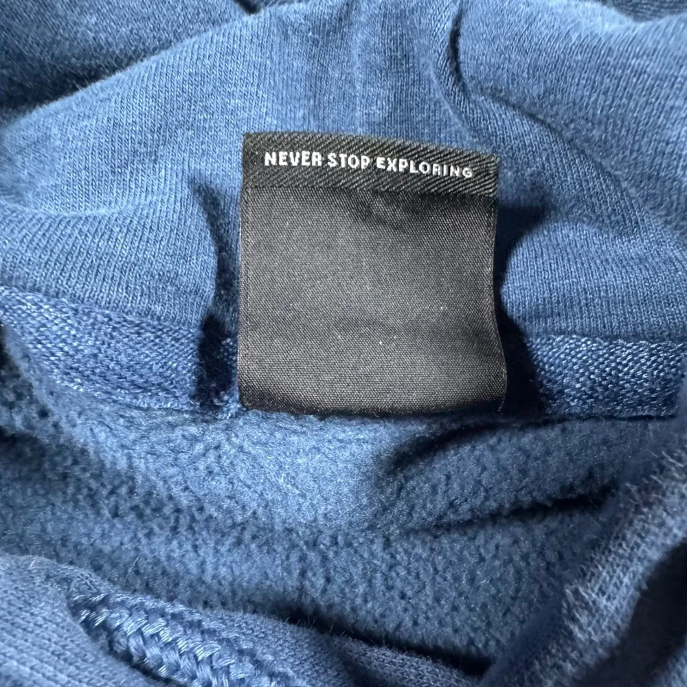 The North Face Mens Blue Half Dome Logo Pullover Hoodie Sweatshirt Small A7UNL